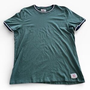 Abercrombie & Fitch Men’s XL Forest Green Ringer Tee 92 Patch